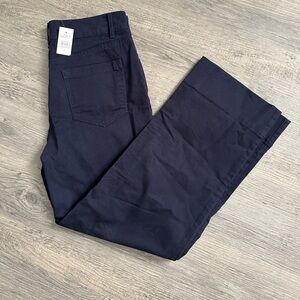 NWT Loft Slim Wide Leg Ankle Pants Size 2 Navy